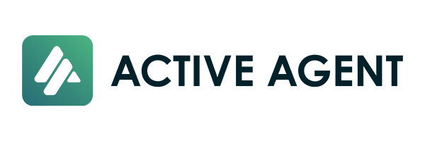 Active Agent Logo mit Schriftzug